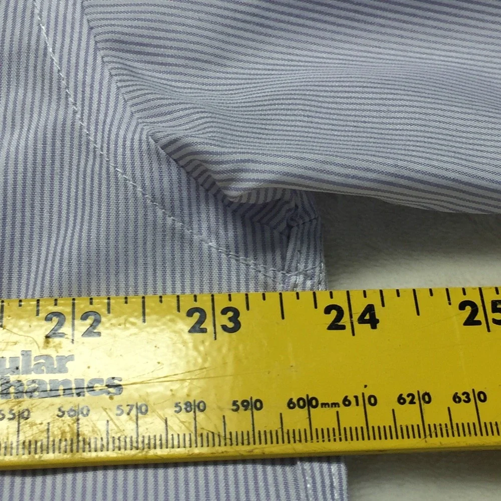 Giorgio Armani Men's Striped Short Sleeve‎ Button Up Casual Shirt **See, Read**